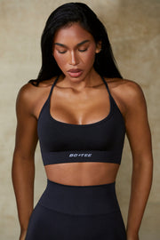 Definition - Low Back Define Luxe Sports Bra in Black