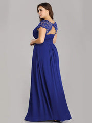 Custom Size Elegant Flattering Maxi Plus Size Evening Dress