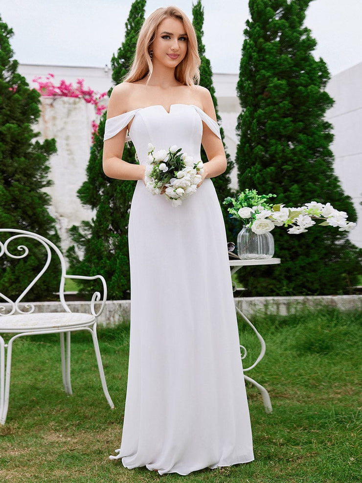 Chiffon High-Waisted Square Neck Sleeveless Bridesmaid Dress