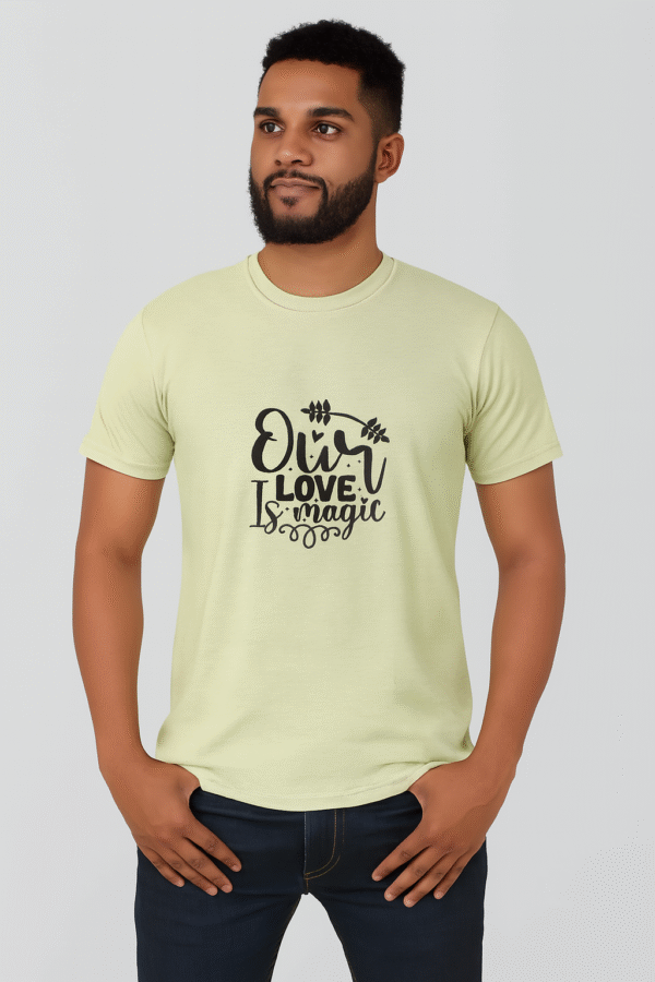 our love is magic printed t shirt
