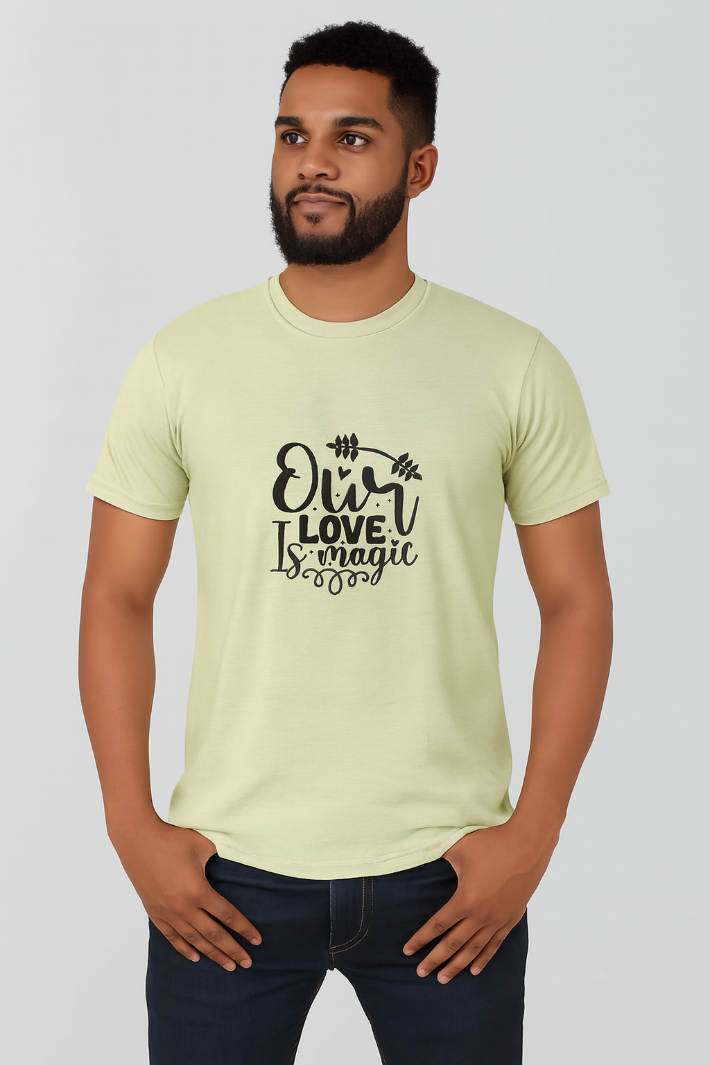 our love is magic printed t shirt