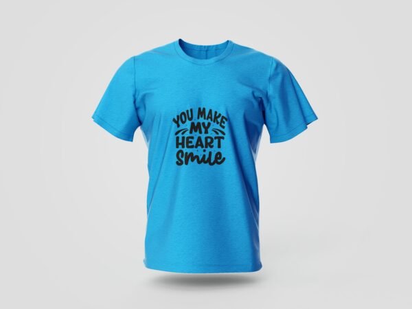 you make my heart smile printed t shirt