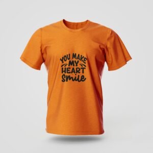 you make my heart smile printed t shirt