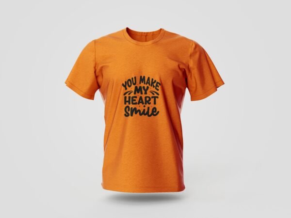 you make my heart smile printed t shirt